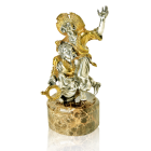 Серебряная статуэтка «Казаки» с позолотой