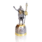 Рюмка-статуэтка серебряная "Юлий Цезарь"