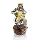 Серебряная статуэтка с позолотой "Танцор "Семь-сорок""