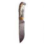 Срібний мисливський ніж з позолотою «Лісовик»