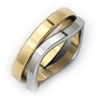 Золотое обручальное кольцо «Irise»