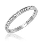 Тонкое кольцо с бриллиантами по кругу «Our wedding»