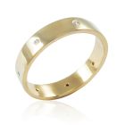 Золотое обручальное кольцо «Совет да любовь»
