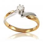 Золотое кольцо с бриллиантом «Турандот»