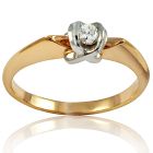 Золотое кольцо с бриллиантом 0,08 ct «Апфия»