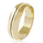 Золотое обручальное кольцо «Серенада»