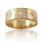 Золотое обручальное кольцо с бриллиантами "Meine Liebe I"