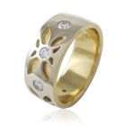 Золотое обручальное кольцо с бриллиантами "Amore mio I"
