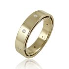 Золотое обручальное кольцо с бриллиантами "My shining Star"