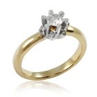 Золотое кольцо с бриллиантами «Flora»