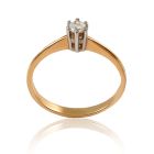 Женское кольцо на помолвку с бриллиантом 0,07 Ct «Treasure»