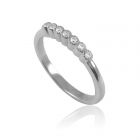 Помолвочное кольцо дорожка с бриллиантами «Семь счастливых дней»