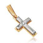 Золотой крестик с бриллиантом "Софрино"