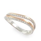 Золотий перстень з діамантами «Genia»