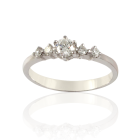 Золотое кольцо с бриллиантами «Звездная пыль»
