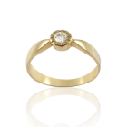 Золотое кольцо с бриллиантом «Коко»