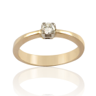 Золотое кольцо с бриллиантом  «Радость»