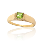 Золотое кольцо с хризолитом «Новый свет»