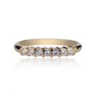 Золотое  кольцо дорожка с камнями Swarovski «Мечта»