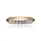 Золота каблучка доріжка з камінням Swarovski «Мрія»