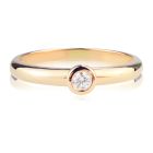 Помолвочное кольцо с бриллиантом 0,1 Ct «Bali III»