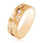 Золотое обручальное кольцо с бриллиантами "Неземная любовь"