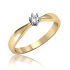 Золотое кольцо с бриллиантом "Янита"