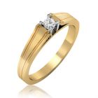 Золотое кольцо с бриллиантом «Винсенза»