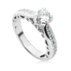 Кольцо с бриллиантом 0.5 карат «Сияние любви»