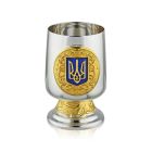 Срібна чарка «Герб України»