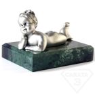 Серебряная статуэтка "Мечтающий мальчик"