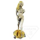 Серебряная статуэтка "Жрица Любви" с позолотой