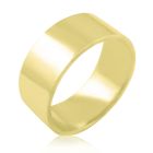 Золотое обручальное кольцо "Широкая американка"