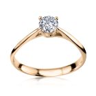 Золотое кольцо с бриллиантом 0,25 карат «My dream»