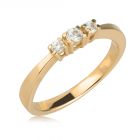 Золотое кольцо с Сваровски для предложения «Tani»