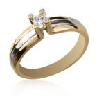 Золотое кольцо с бриллиантом «Предложение»