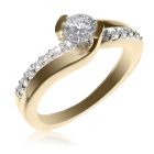 Золотое кольцо на помолвку с бриллиантом 0,2 Ct «Бланка»