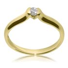 Золотое кольцо на помолвку с бриллиантом 0,1 Ct «Ассоль»