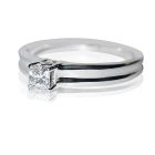 Заручальне кольцо з квадратним діамантом 0,22 Ct «Melody»