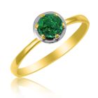Золотое кольцо с изумрудом «Gold Brand»