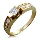 Кольцо на помолвку с кристаллами сваровски «Lovesong»