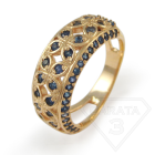 Золотое кольцо с сапфиром "Времена года"