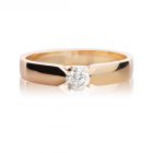 Золотое помолвочное кольцо с бриллиантом 0.25 Сt «Nadin»