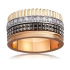 Обручальное широкое кольцо в стиле Boucheron с бриллиантами «VIP»