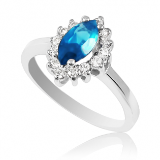 Золотое кольцо с топазом «Adelasia»