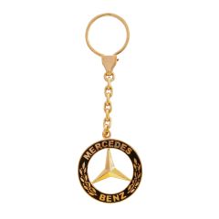 Золотой брелок «Mercedes-Benz»