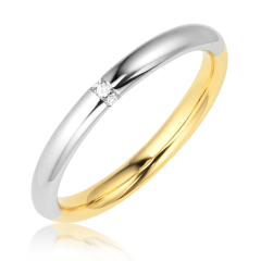 Обручальное кольцо с цирконием "Marriage"