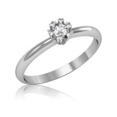 Кольцо с бриллиантом на помолвку «Milovat»