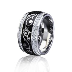 Эксклюзивное кольцо с эмалью "Бьюти"
