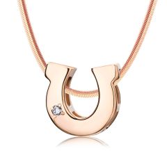 Золотий кулон підкова «Lucky»